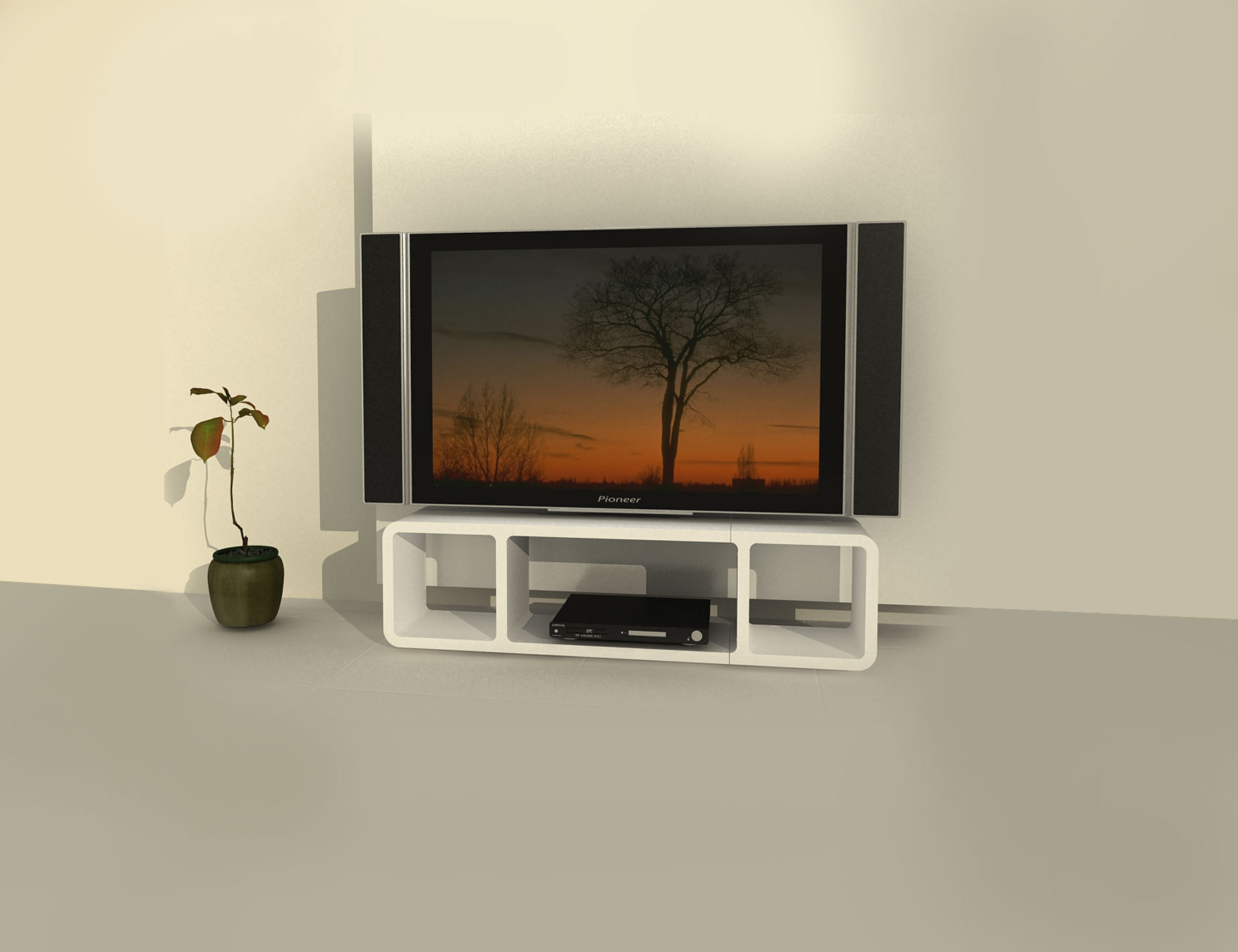 Tm3 - Slim Low Profile Tv Stand | Expand