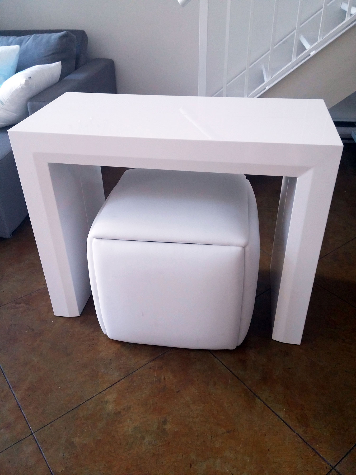 Companion Cube 5 Hidden Seats Ottoman Expand Furniture Folding Tables Smarter Wall Beds Space Savers