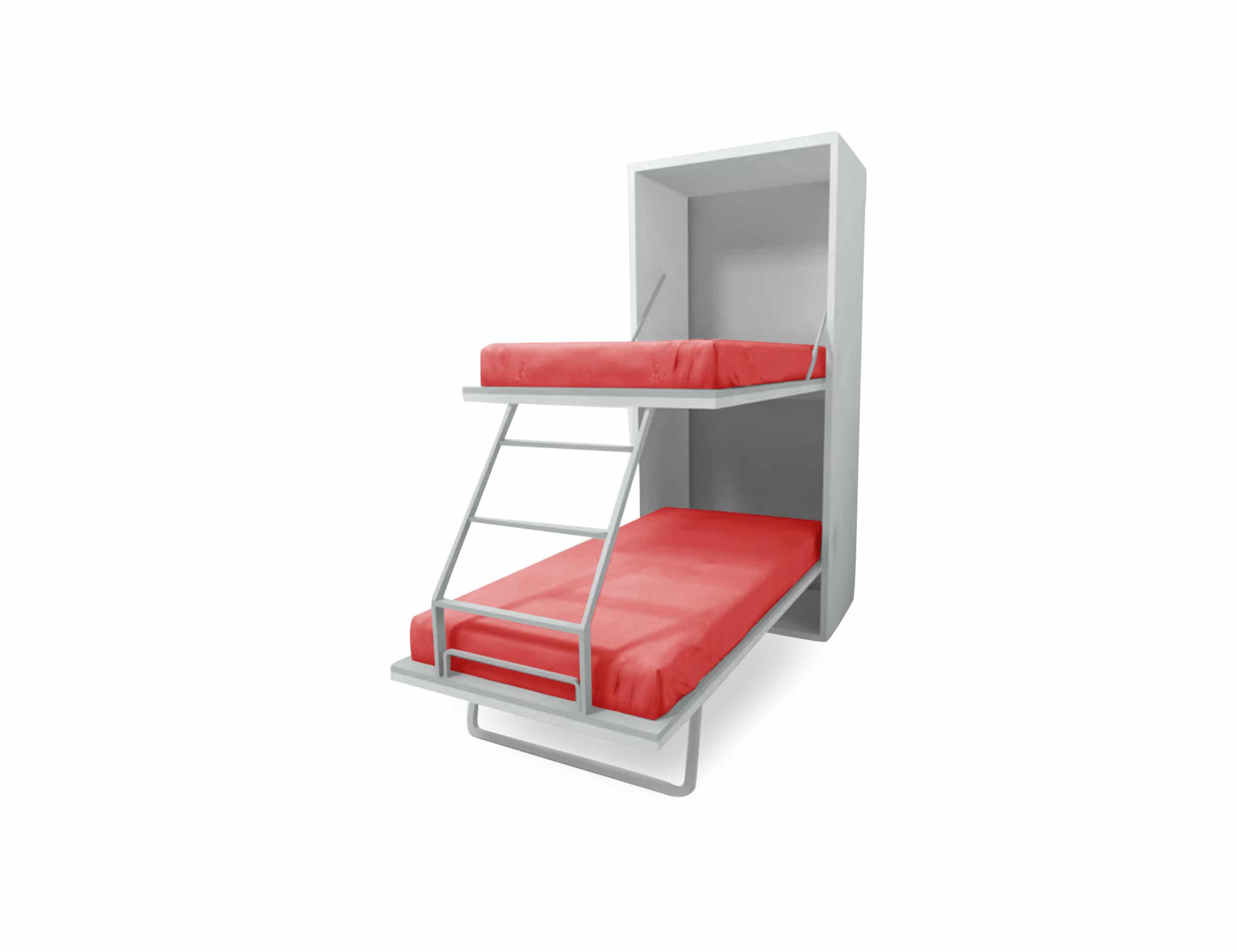 Vertical Murphy Bunk Beds, Bunk Beds With Extra Pull Out Bed