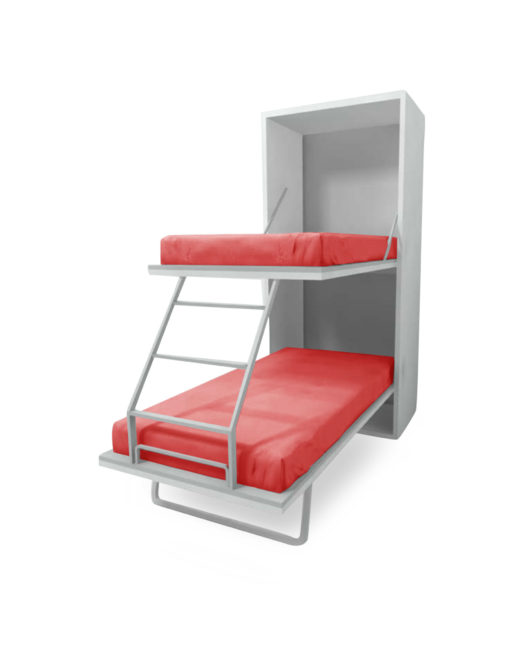 Vertical bunk beds that fold into a cabinet 510x652