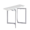 Min Flip console table in white glass - doubles in size