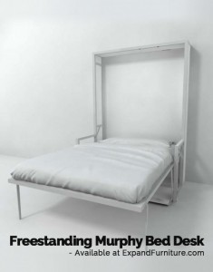 Check Out Our Freestanding Murphy Desk Bed