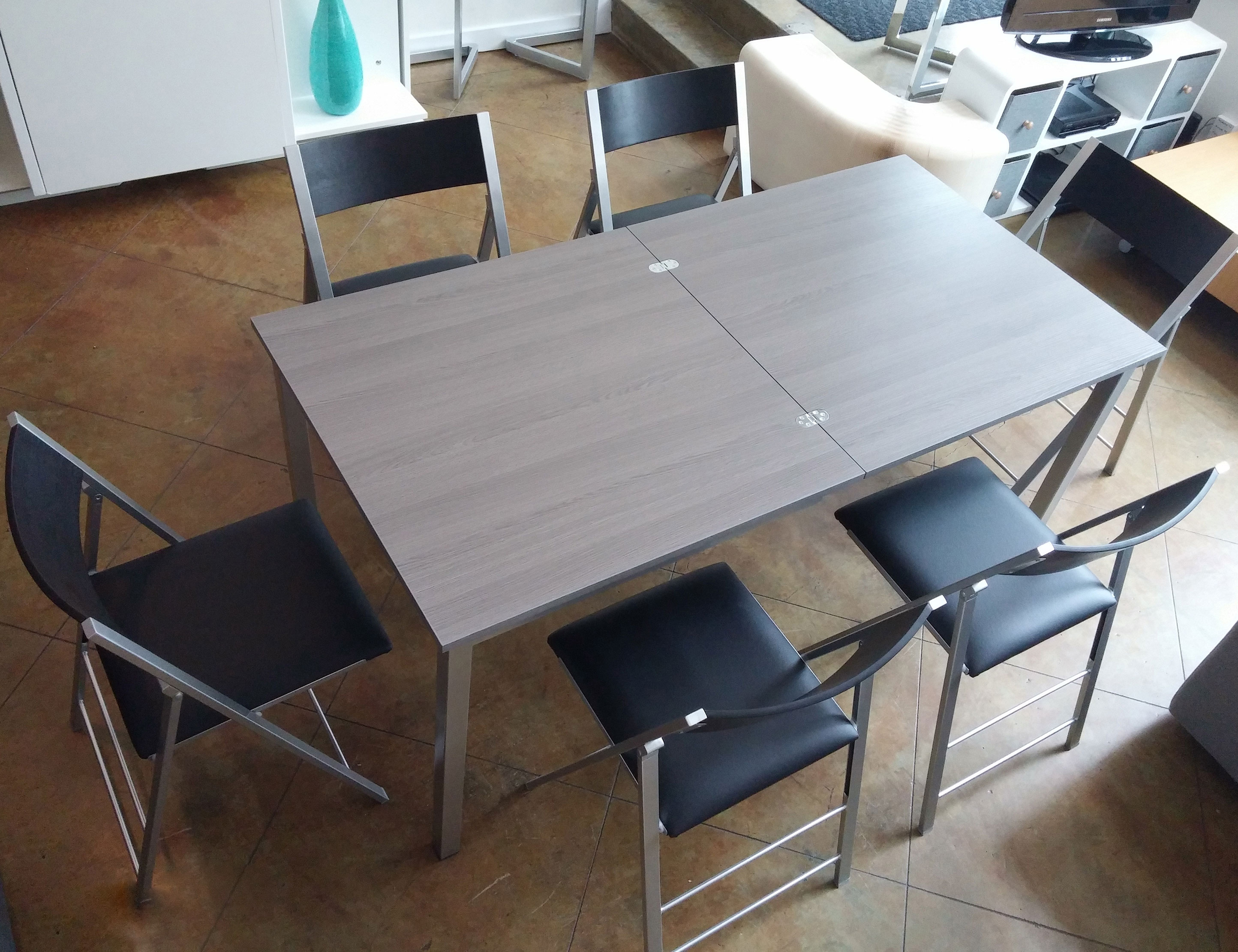 small folding kitchen table set