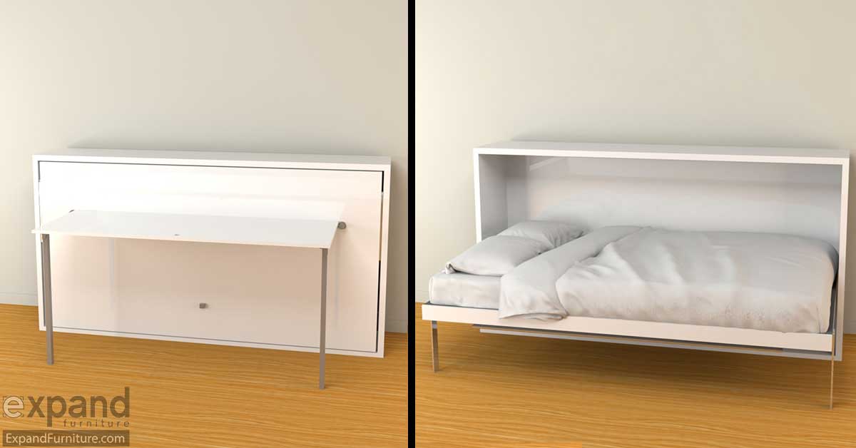 Hover - Horizontal Single Murphy Bed Desk - Expand Furniture - Folding  Tables, Smarter Wall Beds, Space Savers