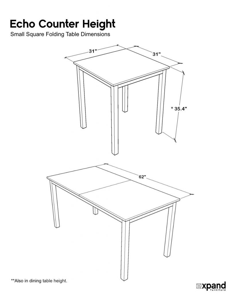 Expand Furniture Folding Tables, What Is Counter Height Table Measurements