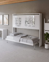 Amore - Flat Side Folding Wall Bunks with Desk | Expand Furniture