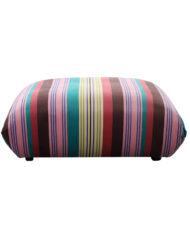 Basso colorful striped ottoman designer bubble sofa module from front