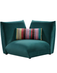 Basso-dark-green-corner-module-for-bubble-designers-sofa