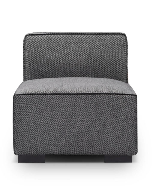 Soft Cube Modern grey sofa - Modular single Seat Module