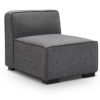Soft Cube Modern grey sofa - Modular single Seat Module from angle