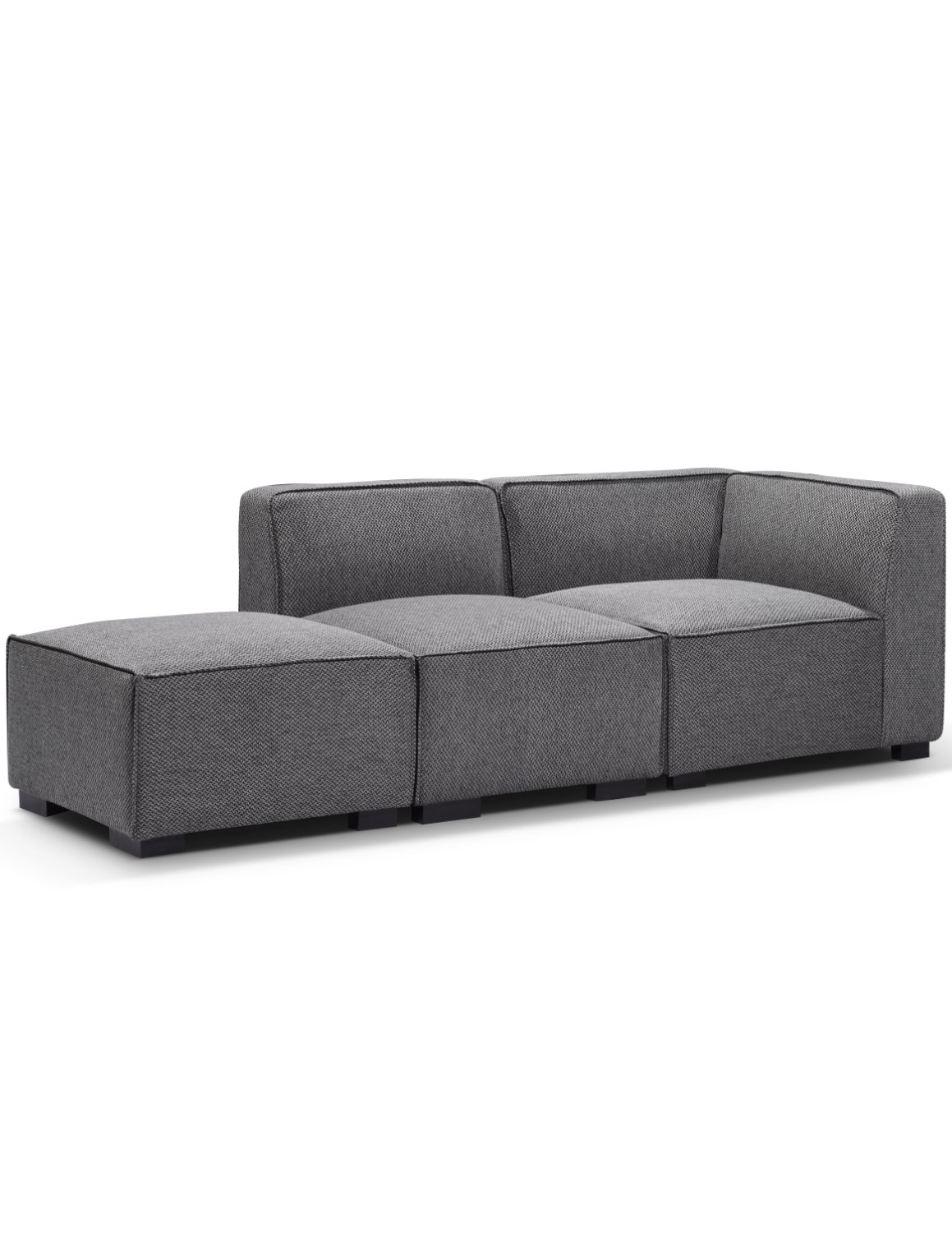 Soft Cube Contemporary Sofa 3 Seats