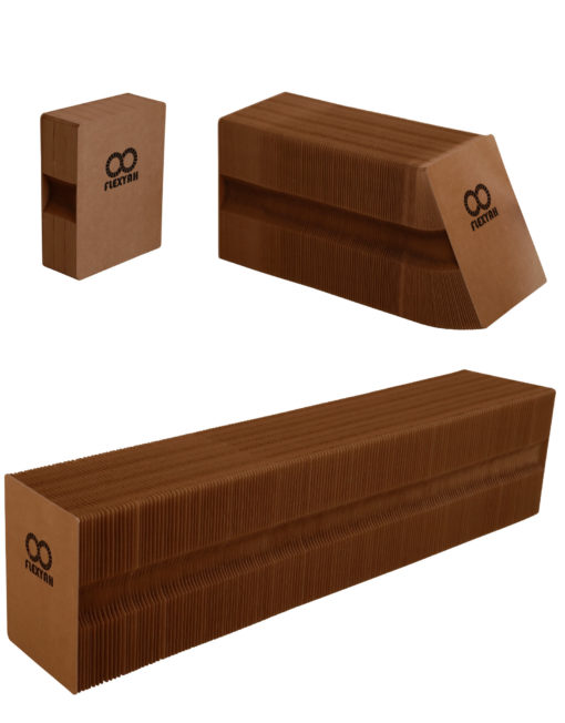 Flexyah Expandable brown paper bench