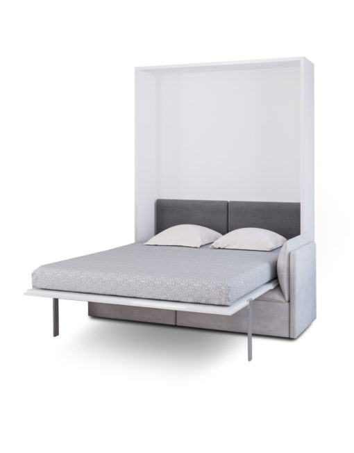 Murphysofa Adagio Queen Wall Bed With Plush 2 Seat Sofa