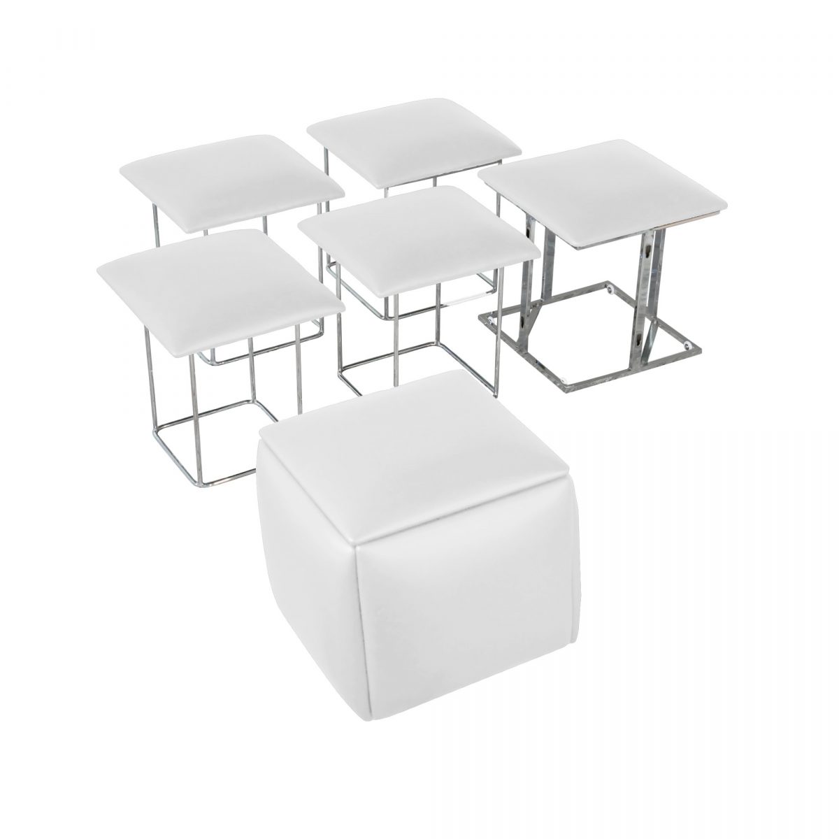 5 chairs in one cube
