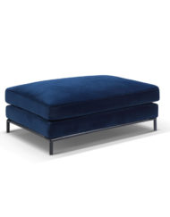 Migliore-Modular sofa ottoman in navy blue microfiber