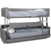 Dormire v2 from Italy - Sofa lifts into bunk bed in grey