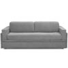 Dormire v2 from Italy - Sofa lifts into bunk bed in grey soft fabric sofa