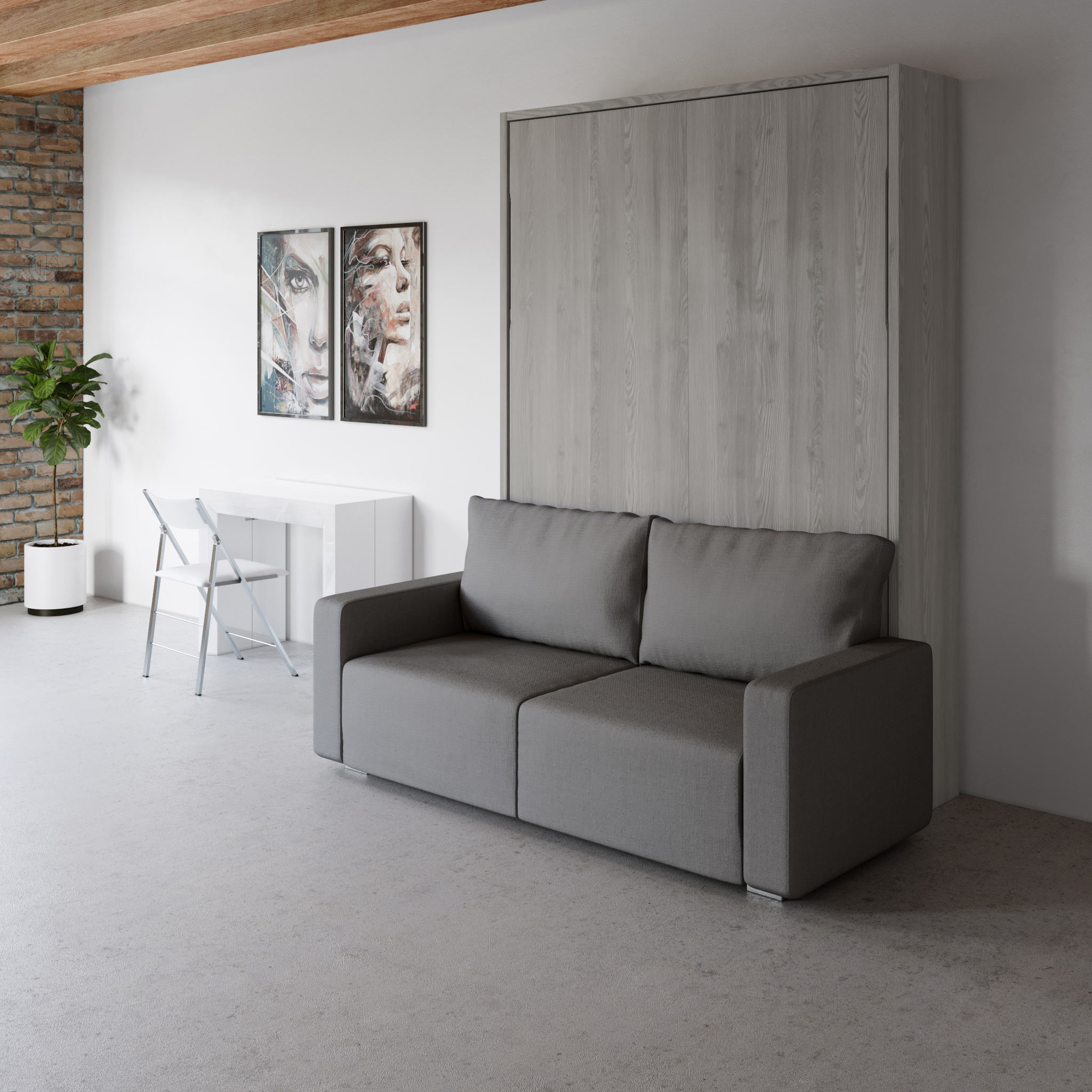 Murphysofa Clean Expand Furniture, Wall Folding Beds With Sofa