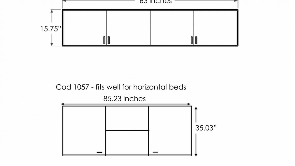 Compatto - Above Unit Shelving Cupboards as 11.4