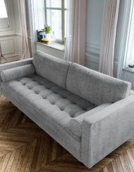 Scandormi Grey durable fabric modern sofa contemporary (5)