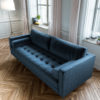 Scandormi Sofa Microfiber blue velvet modern sofa Expand Furniture Sofas