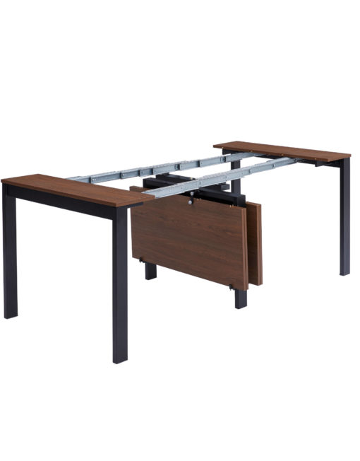 Gigante expanded transformer table in real wood finish
