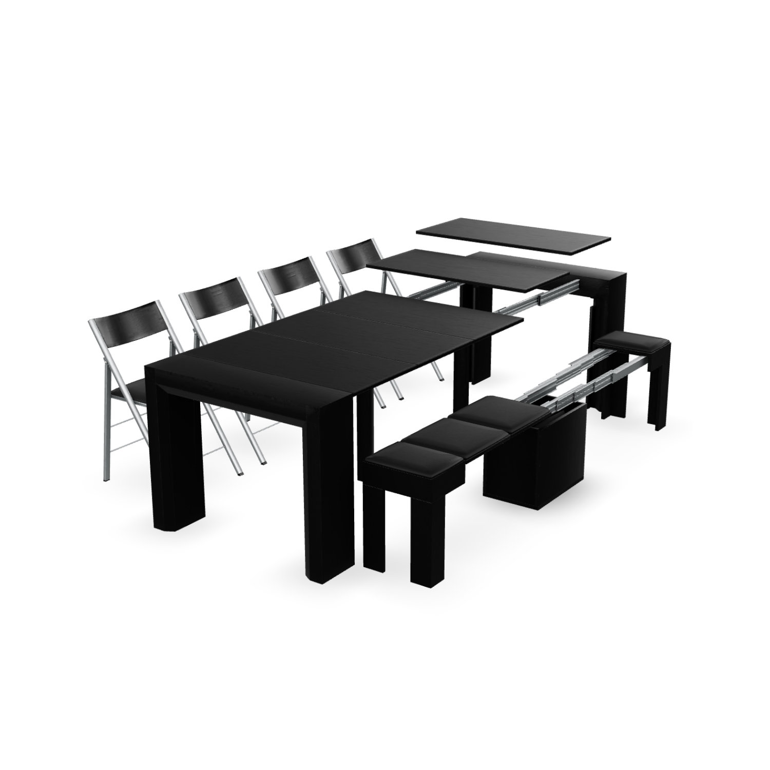 Space Saving Dining Table Set - Furniture Folding Tables, Smarter Wall Beds, Space Savers