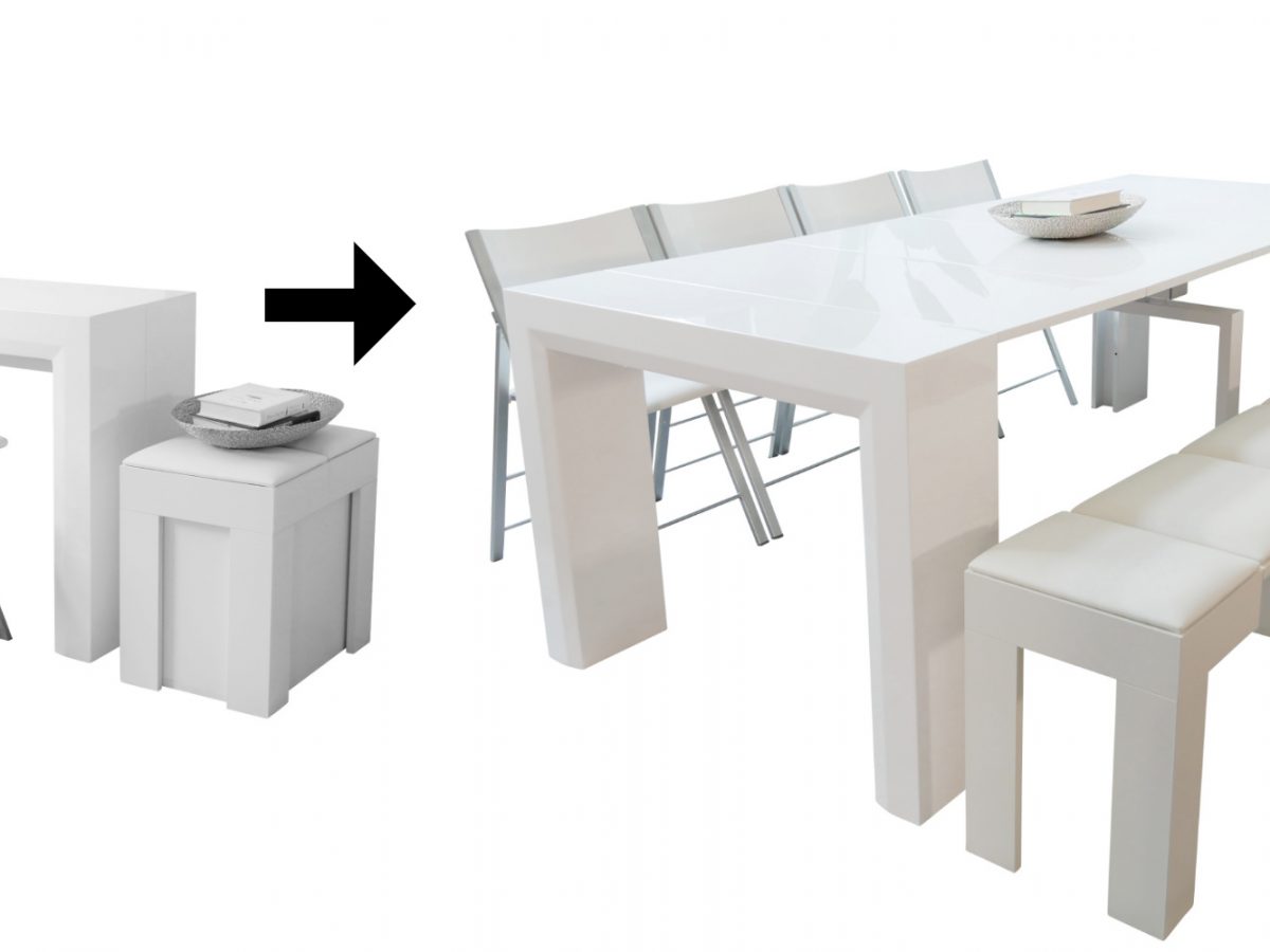 Ultimate Space Saving Dining Table Set, Space Saver Dining Room Sets