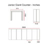 Junior-Giant Revolution - counter height -Dimensions-in-Inches