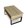 Mini-boost-lifting-coffee-table-in-compact-size-with-black-legs-and-grano-wood-top