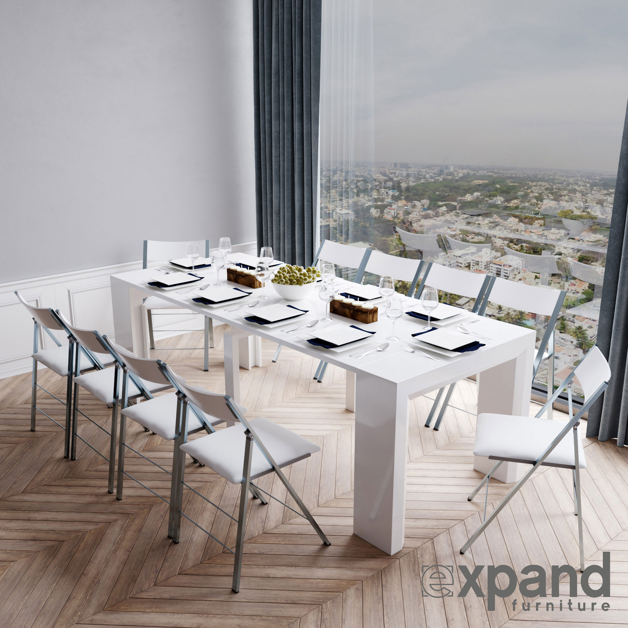 Stylish High Quality Folding Extending Chairs By Expand Furniture
