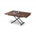 divide rectangle to square transforming table adjustable height