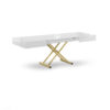 Box-Coffee-extending-table-in-glossy-white-with-gold-satin-legs