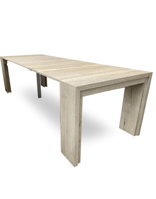 Junior-Giant-Revolution-in-grano-panel-console-extends-to-seat-12-or-build-it-to-size