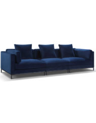Designer Modern Navy blue wide sofa for luxury comfort - Migliore Modular sofa