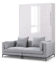 MurphySofa-Migliore-2-seat-sofa-system in new iron grey with glossy white wall bed