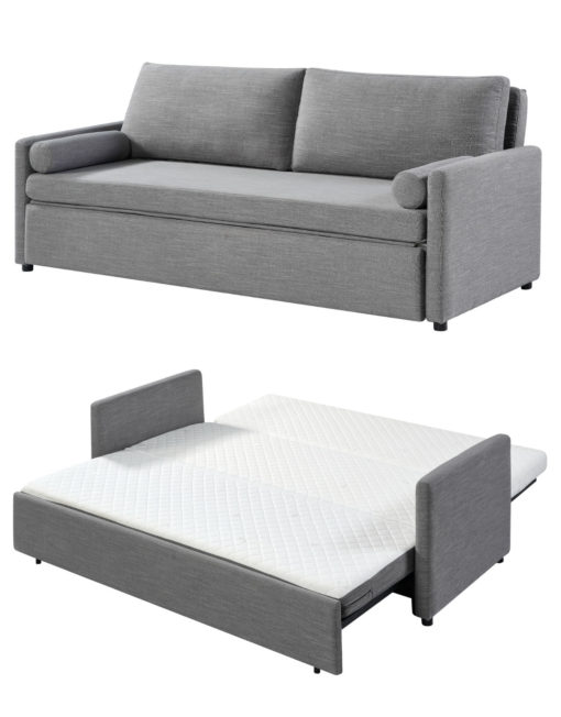 Harmony - wide King size sofa bed with memory foam even sleep - New Iron Grey fabric
