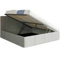 Reveal Queen lift storage bed in new light grey fabric