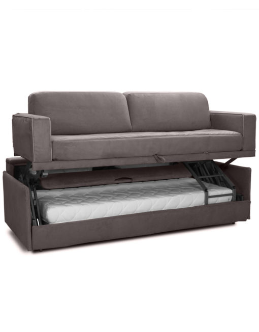 Dormire Transformer Bunk Bed Couch in Roma 10 earth grey