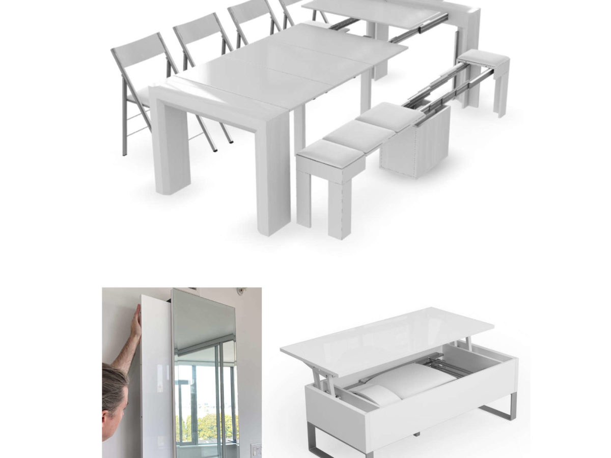 Ultimate Space Saving Dining Table Set - Expand Furniture - Folding Tables,  Smarter Wall Beds, Space Savers