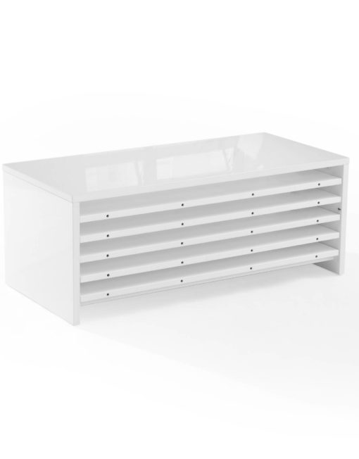 Junior Giant cache extension storage coffee table in white gloss