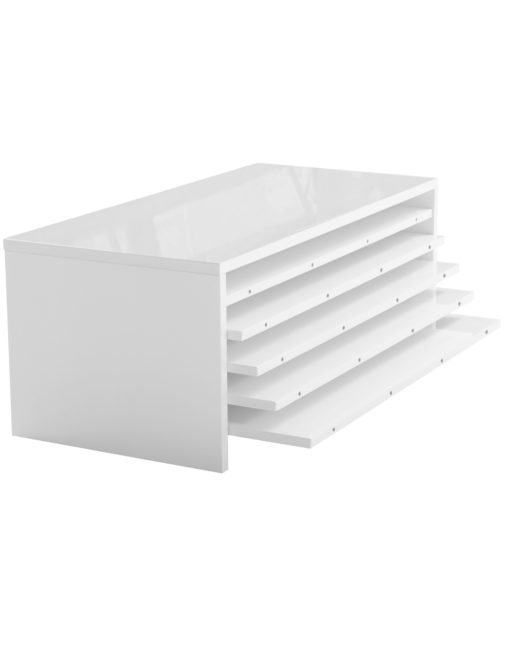 Junior Giant Cache - Extensions Storage Coffee Table - Glossy white