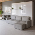 MurphySofa Float Clean - Sectional sofa murphy bed
