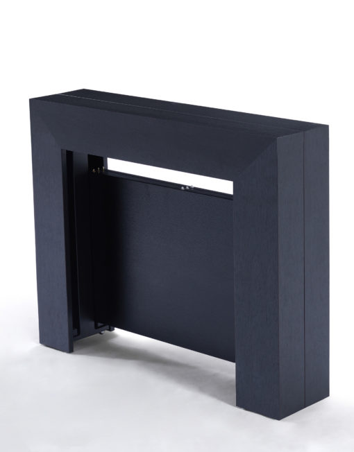Expanda v2.5 - Ultra slim extending table seats 6 in black wood a