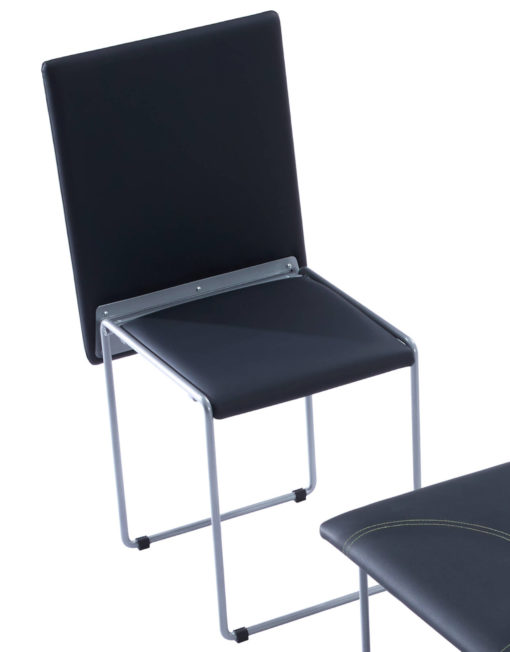 Fold cube seat opened in black