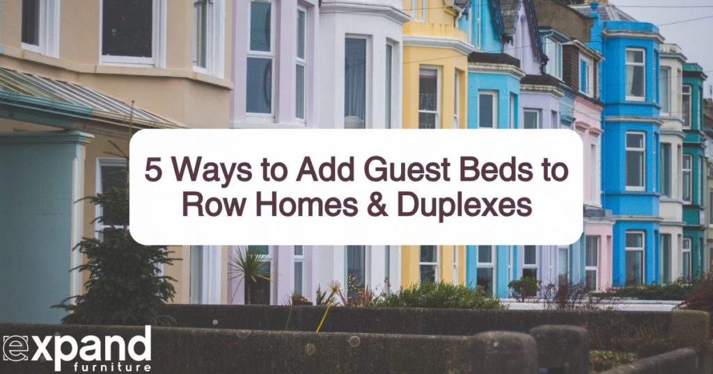 ways to add guest beds to row houses and duplexes